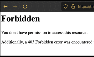 Tech Tips: 403 Forbidden Error Fix: .htaccess file creation