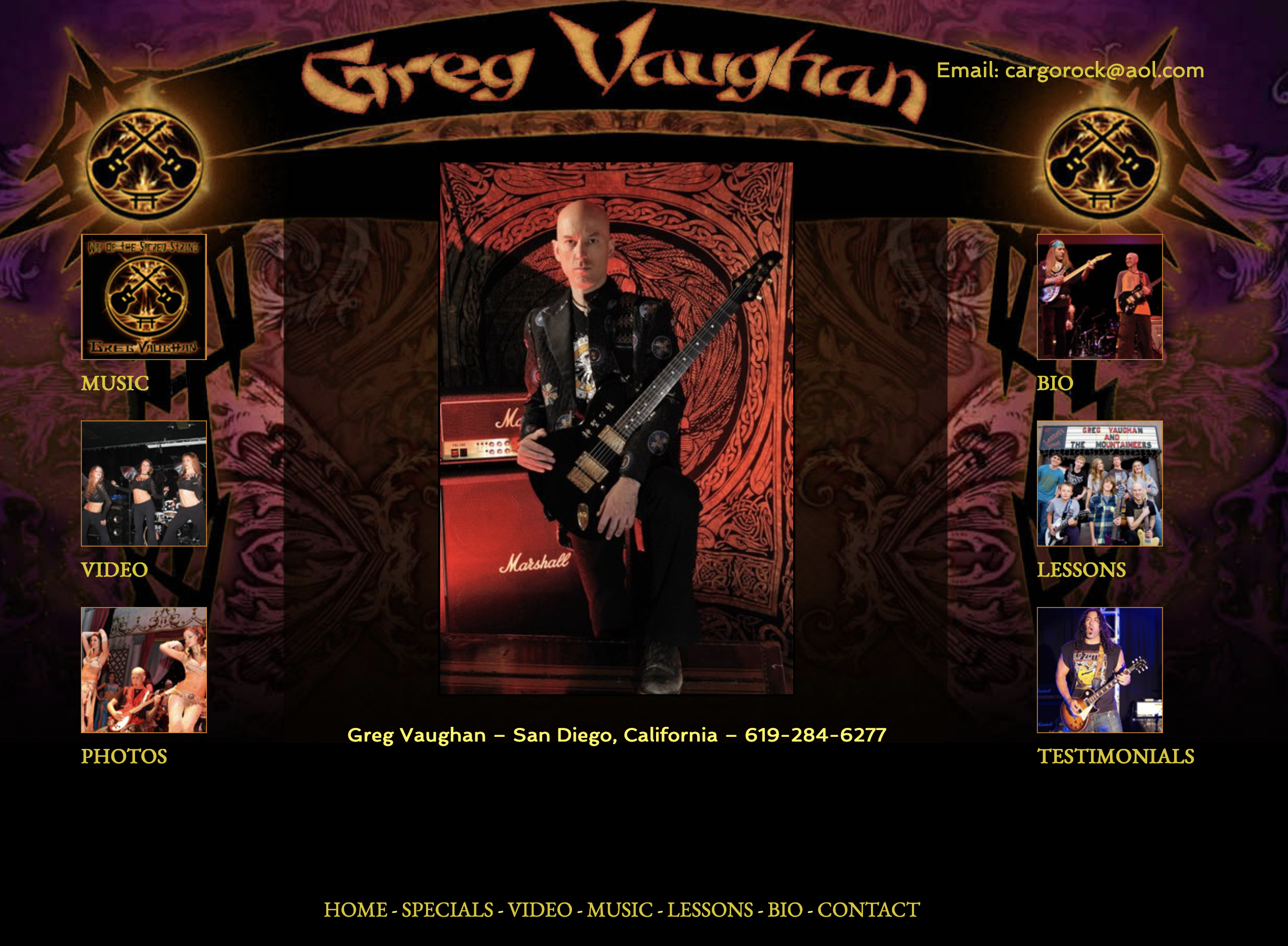 Greg Vaughan – Musicians Website